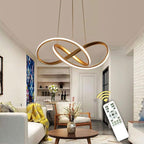Modern Twisted LED Chandelier - Dimmable Infinity Loop Pendant - BeyPan