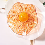 Murano Glass Wall Plates Blossoming Lotus Flower Mixed Colors - BeyPan