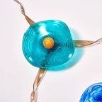 Murano Glass Wall Plates Blossoming Lotus Flower Mixed Colors - BeyPan