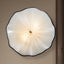 Murano Glass Wall Plates Pearl White Black Rim LED D12inches - BeyPan