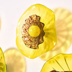 Murano Glass Wall Plates Set Blossoming Sunflower 2 Layers - BeyPan