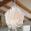 Nordic Style Wooden Metal Chandelier Tiered Wood Art Deco - BeyPan