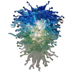 Oceanic Deep Blue and Aqua Murano Style Blown Glass Chandelier - BeyPan