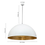 Oversized Metal Dome Pendant Light - BeyPan