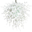 Pure Alabaster Artisan Blown Glass Chandelier - Modern Minimalist Milk White - BeyPan