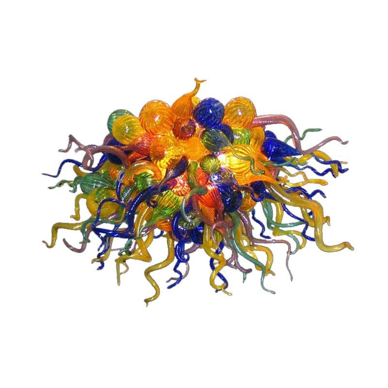 Rainbow Fusion Blown Glass Chandelier Multi Colors - BeyPan Hauptbild