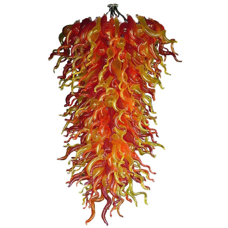 Red Pepper Blown Glass Chandelier Indoor Art Decor - BeyPan