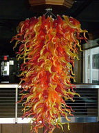 Red Pepper Blown Glass Chandelier Indoor Art Decor - BeyPan