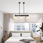 Retro Chandelier Frost White Hailstone-shaped Lampshape - BeyPan