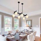 Retro Chandelier Frost White Hailstone-shaped Lampshape - BeyPan