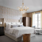 Retro Floral Chandelier Crystal Palm Leaf - BeyPan