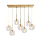 Retro Glass Hanging Globe Chandelier For Kitchen Island - BeyPan