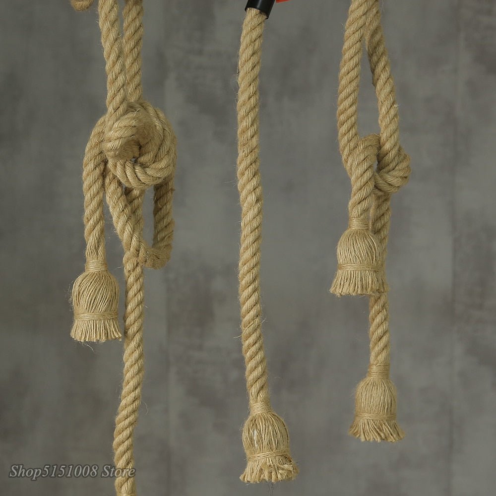 Retro Hemp Rope Vintage Countryside Pendant lamp - BeyPan