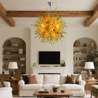 Shining Sun Blown Murano Glass Chandelier - Bespoke Luxury Lighting - BeyPan