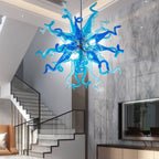 Sputnik Blown Glass Chandelier - Azure & Deep Blue - BeyPan