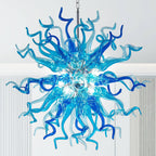 Sputnik Blown Glass Chandelier - Azure & Deep Blue - BeyPan