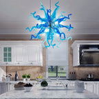 Sputnik Blown Glass Chandelier - Azure & Deep Blue - BeyPan