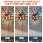Sputnik Blown Glass Chandeliers Electroplating Multi Colors - BeyPan