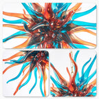 Sputnik Blown Glass Chandeliers Electroplating Multi Colors - BeyPan