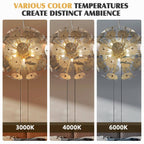 Sputnik Chandelier Dandelion Shape Hollow Out Steel Plates - BeyPan