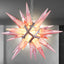 Starburst Chandelier Pink Icicles Glass - BeyPan