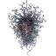 Stormy Nebula Artisan Blown Glass Chandelier - Sophisticated Smoke Grey and Clear Glass - BeyPan