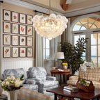 Talia Style Modern Bubbles Chandelier Ribbed Clear Glass Ball - BeyPan
