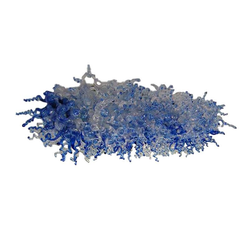 Tripping The Light Blown Glass Chandelier Blue And Clear - BeyPan
