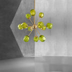 Veridian Jewel Sputnik Chandelier - Faceted Emerald Glass Shades - BeyPan
