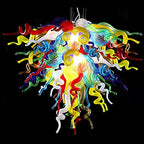 Vibrant Artistic Hand Blown Glass Chandelier - Modern Colorful Lighting - BeyPan