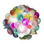 Vibrant Hand-Blown Glass Bubble Chandelier - Colorful Sculpture Art Decor Pendant - BeyPan