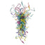 Vibrant Prism Murano Style Blown Glass Chandelier - Modern Multi-Color - BeyPan