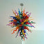 Vibrant Spectrum Murano Style Glass Chandelier - Modern Hand-Blown Multi-Color - BeyPan