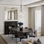 Waterfall Clear Ribbed Glass Bubbles Chandelier-Wotis - BeyPan