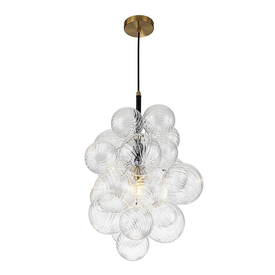Waterfall Clear Ribbed Glass Bubbles Chandelier-Wotis - BeyPan Hauptbild