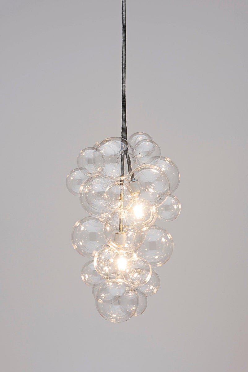 Waterfall Clear Smooth Glass Bubbles Cascade Chandelier - BeyPan Hauptbild