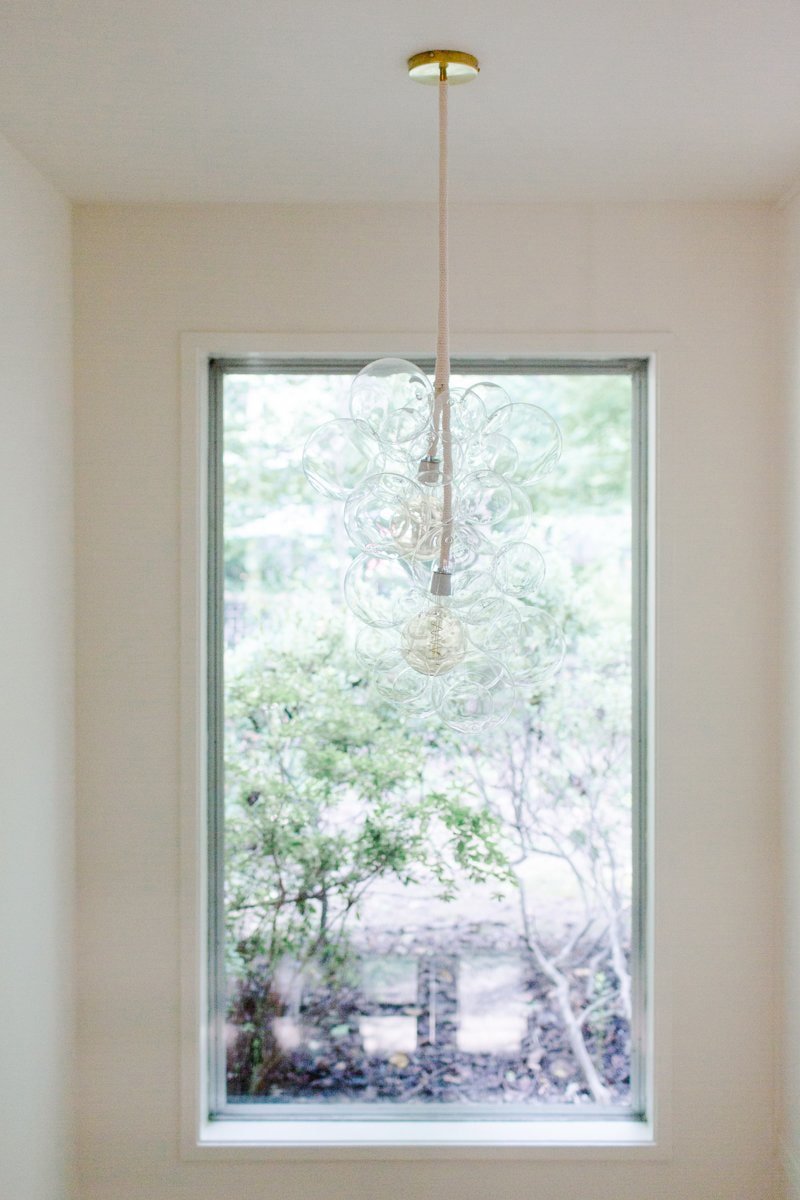 Waterfall Clear Smooth Glass Bubbles Cascade Chandelier - BeyPan