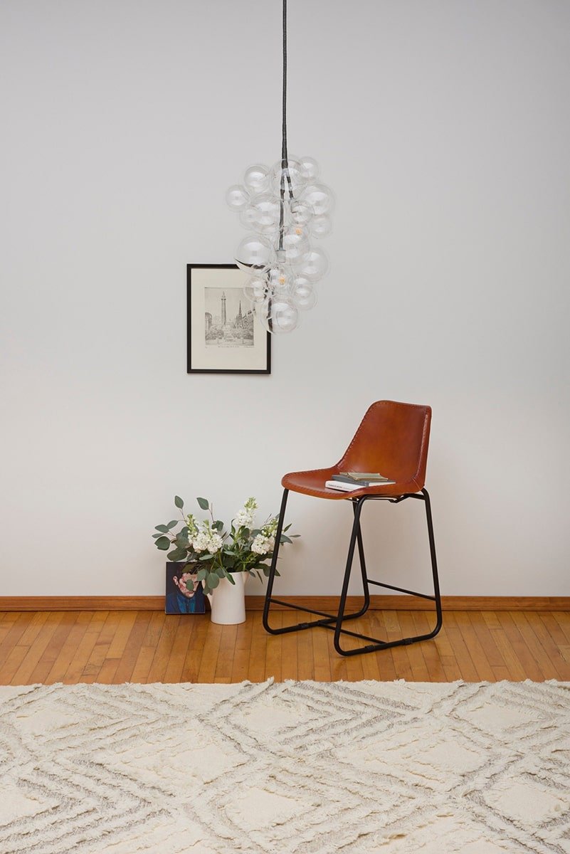 Waterfall Clear Smooth Glass Bubbles Cascade Chandelier - BeyPan