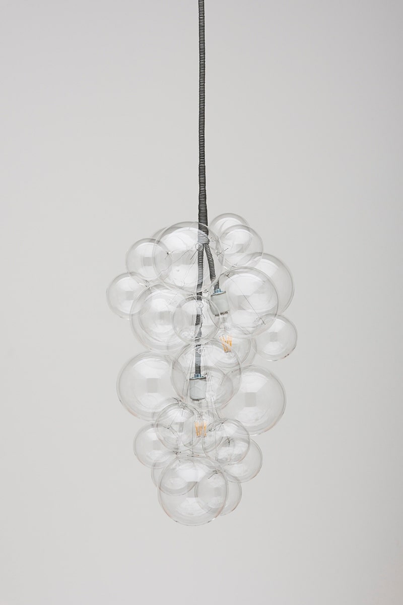Waterfall Clear Smooth Glass Bubbles Cascade Chandelier Zweitbild