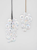 Waterfall Iridescent Glass Bubbles Cascade Chandelier - BeyPan