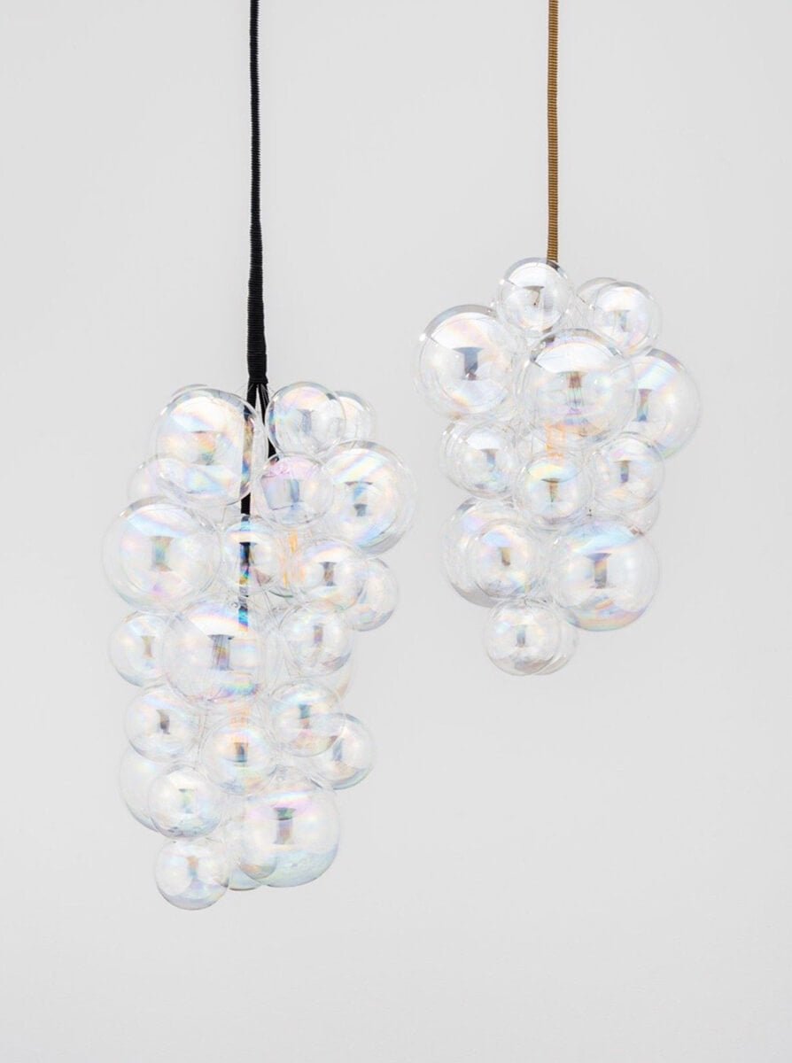 Waterfall Iridescent Glass Bubbles Cascade Chandelier - BeyPan