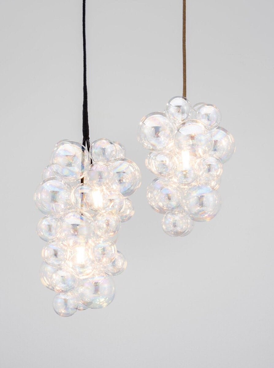 Waterfall Iridescent Glass Bubbles Cascade Chandelier - BeyPan